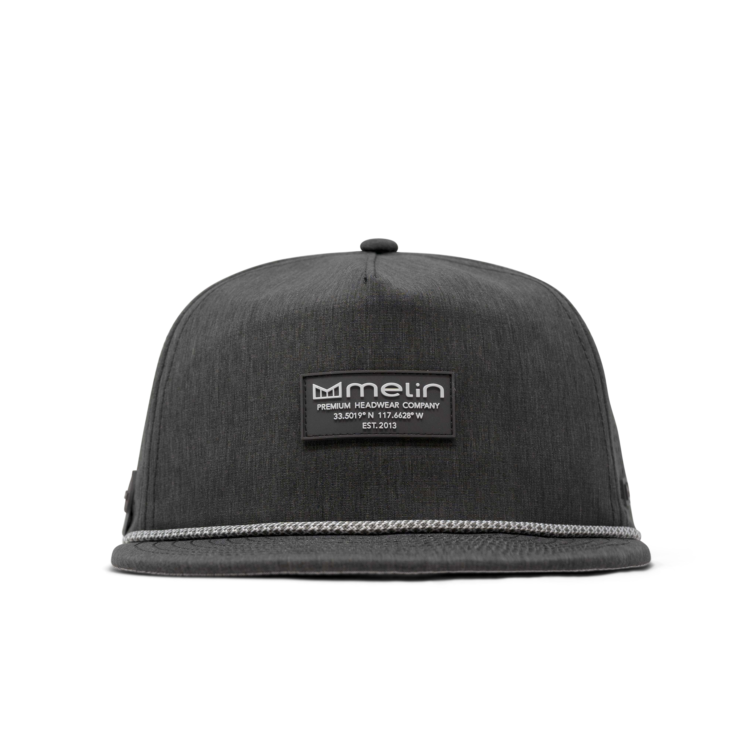 The front view of melin's Coronado Brick Hydro in Heather Charcoal