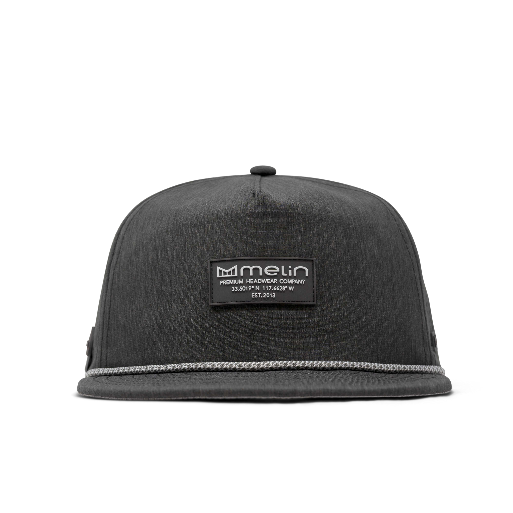 The front view of melin's Coronado Brick Hydro in Heather Charcoal