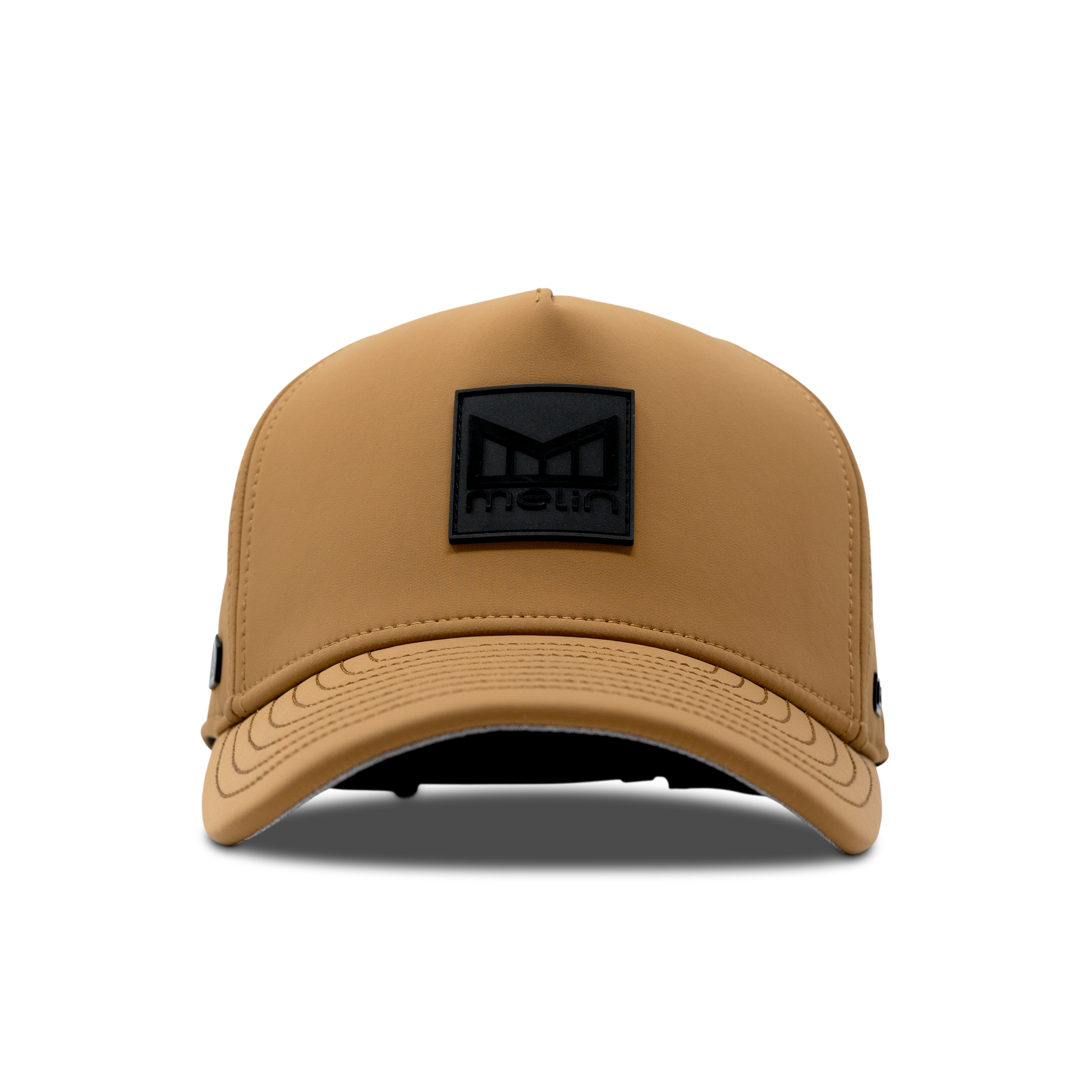 The front view of melin's Odyssey Stacked Infinite Thermal - Peanut Butter