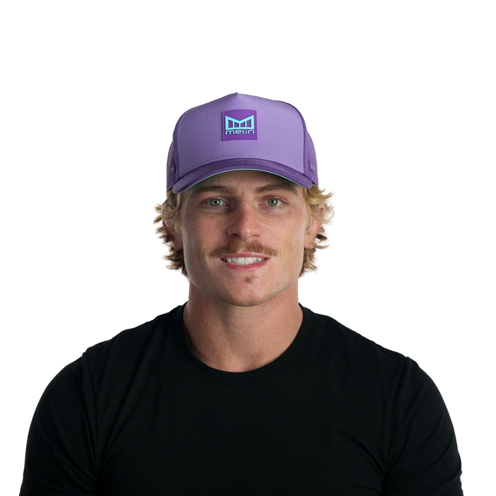 The model-image view of the melin Split Fit Odysea Stacked Hydro  in Purple Haze