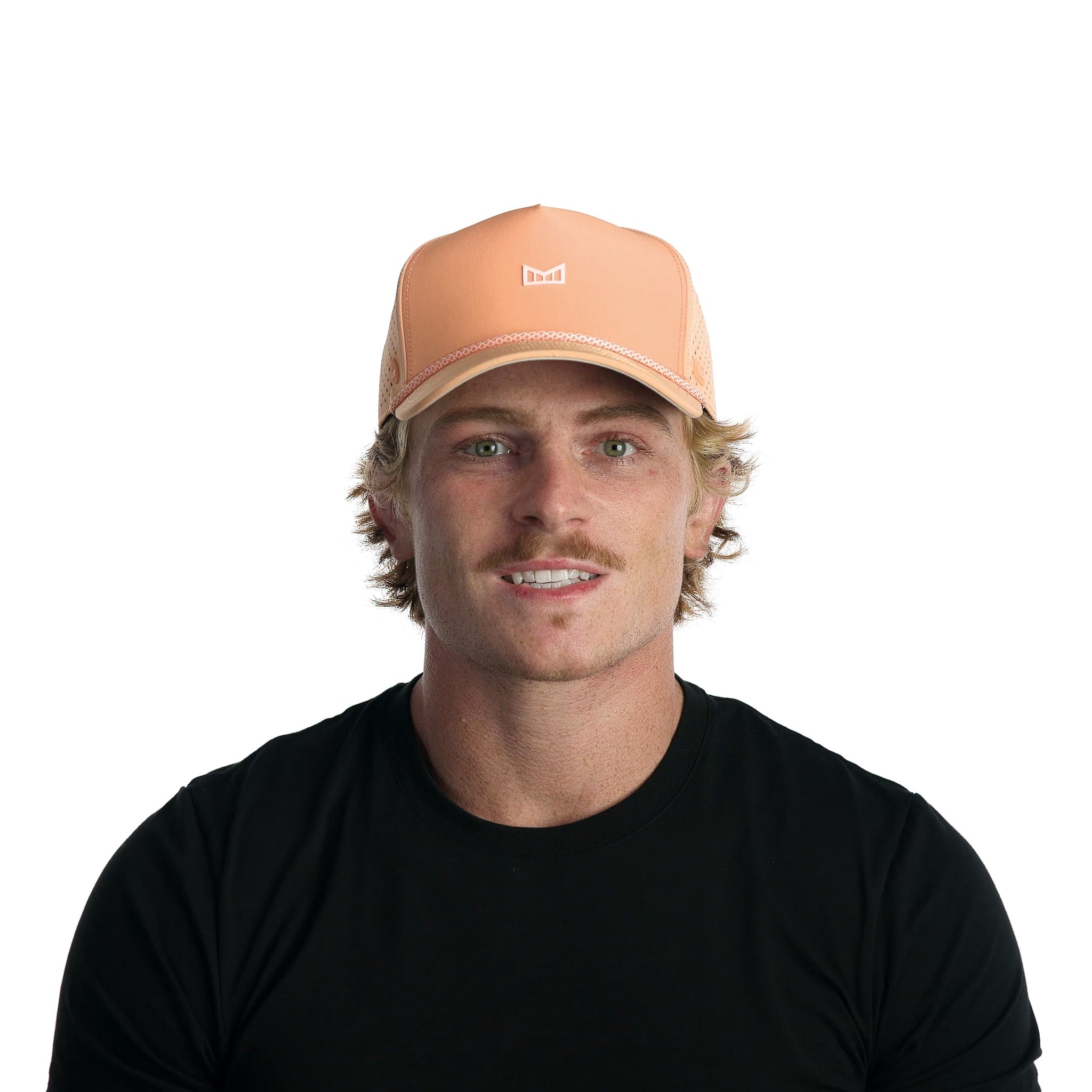 The model-image of melin's Odyssey Rope Bulls Icon Hydro hat - Cantaloupe Cooler