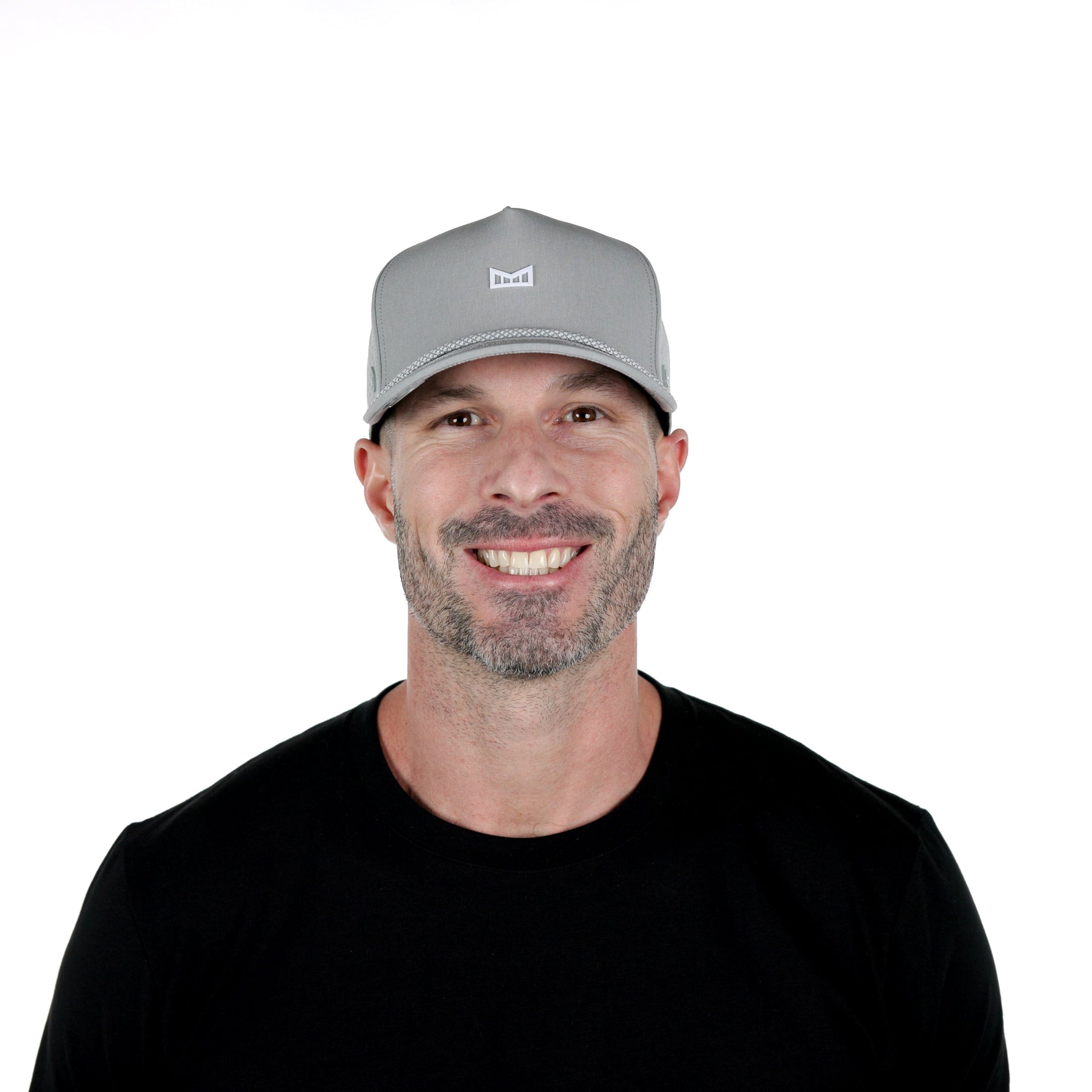 The model-image of melin's Odyssey Rope Bulls Icon Hydro hat - Heather Grey