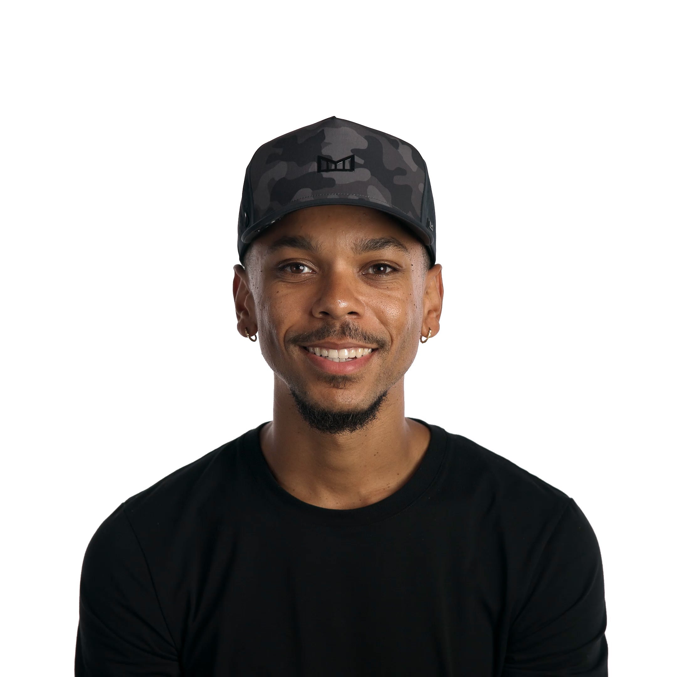 The model-image of melin's Odysea Hydrolite snapback hat in Black Camo