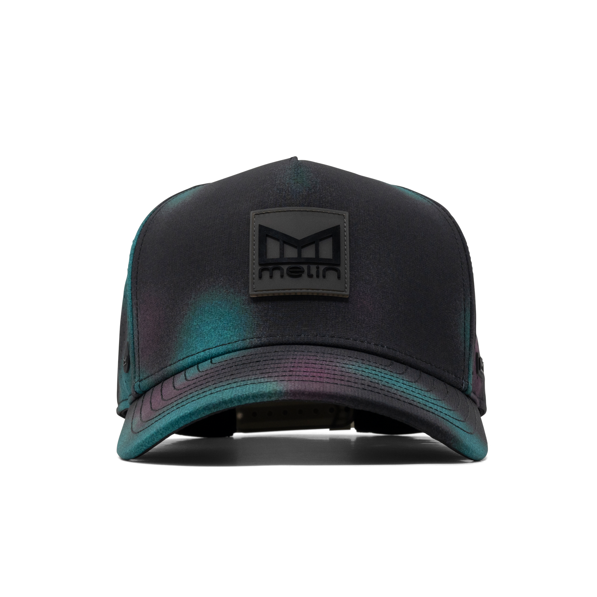 The front view of the melin Odysea Stacked Hydro Split Fit in Northern Aura